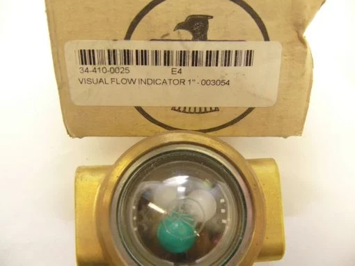 MPC-202 3054 BRASS VISUAL FLOW INDICATOR 1″ NEW IN BOX (F91) 1