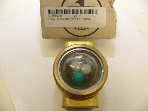 MPC-202 3054 BRASS VISUAL FLOW INDICATOR 1″ NEW IN BOX (F91) 2