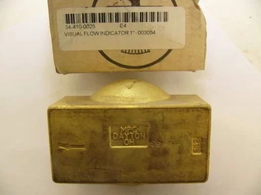 MPC-202 3054 BRASS VISUAL FLOW INDICATOR 1″ NEW IN BOX (F91) 3