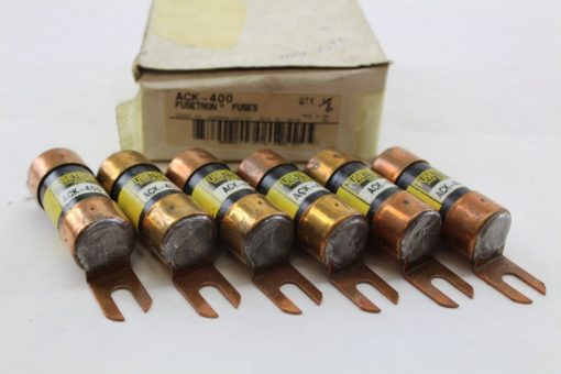 FUSETRON ACK-400 FUSES LOT OF 6 NEW IN BOX!!! (J31) 1