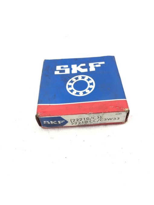 NEW SKF 22210 C3 22210CC/C3W33 SPHERICAL ROLLER BEARING, FAST SHIP! (H227) 1