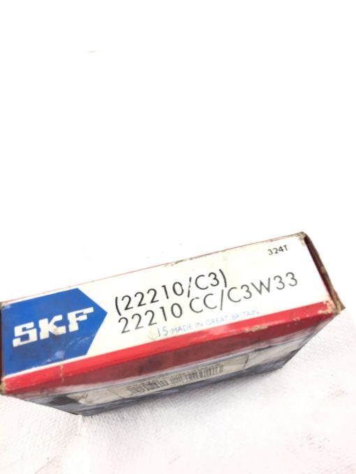 NEW SKF 22210 C3 22210CC/C3W33 SPHERICAL ROLLER BEARING, FAST SHIP! (H227) 2