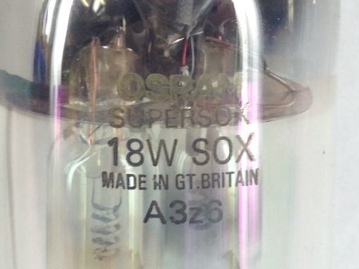 OSRAM SUPERSOX 18W SOX A3z6 LOW PRESSURE SODIUM TUBE LAMP BULB BY22D BASE (H6) 2