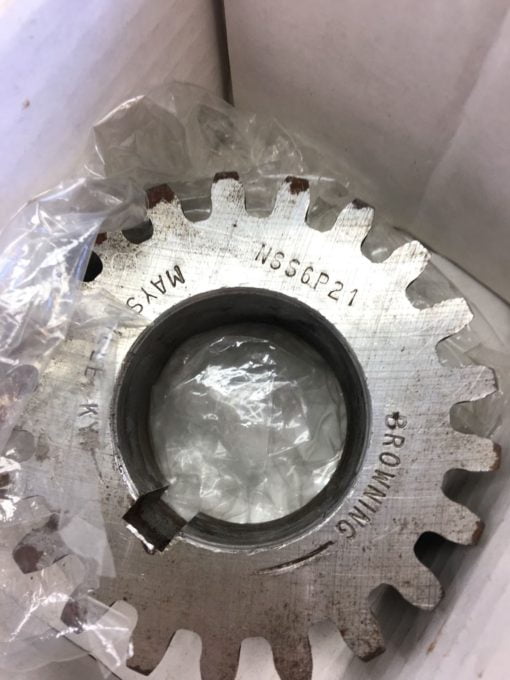 NEW IN BOX Browning NSS6P21 External Tooth Spur Gear 21 TEETH, 6” PITCH, (B328) 1