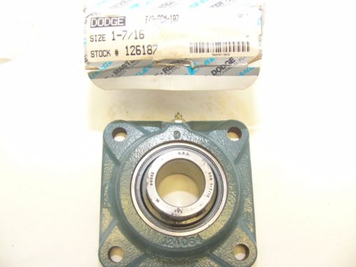 Dodge Reliance F4BSCM107 Four-Bolt Flange Bearing New In Box (F76) 1