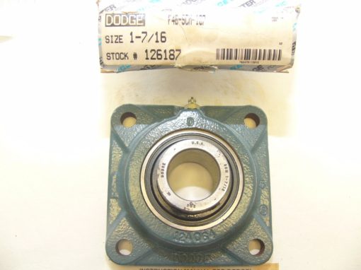 Dodge Reliance F4BSCM107 Four-Bolt Flange Bearing New In Box (F76) 2