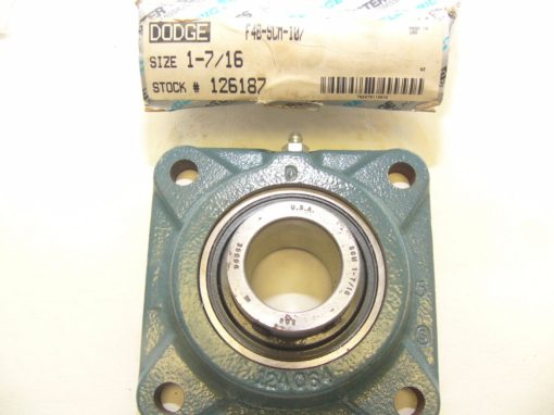 Dodge Reliance F4BSCM107 Four-Bolt Flange Bearing New In Box (F76) 3