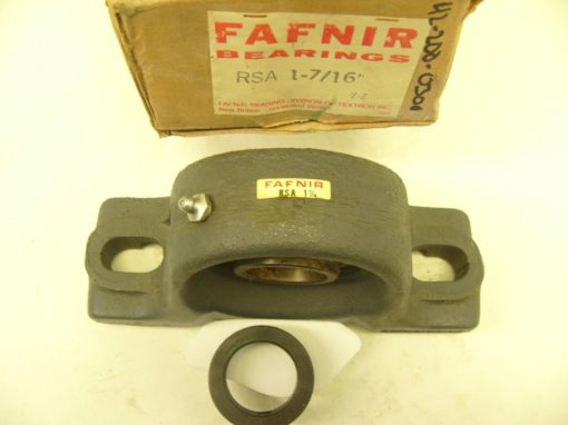 TIMKEN / FAFNIR RSA 1-7/16 Two-Bolt Pillow Block Bearing New In Box (F85) 1
