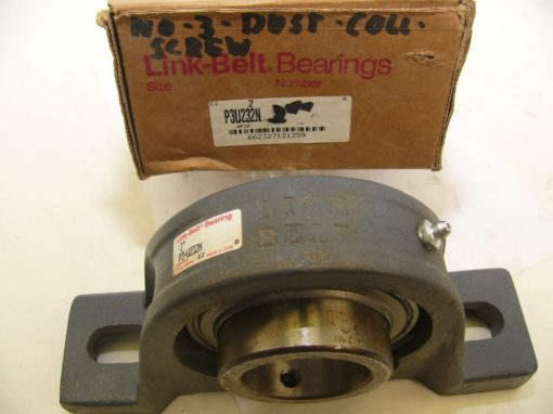 LINK-BELT P3U232N 2” BORE PILLOW BLOCK BEARING NIB (F90) 2