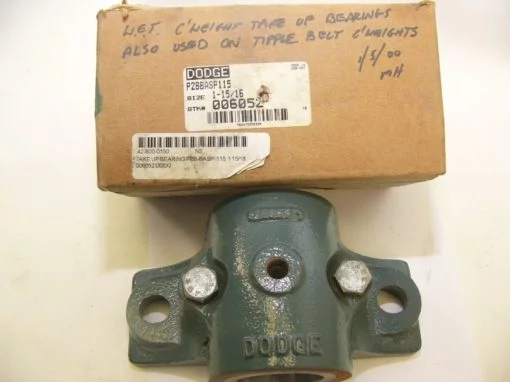 DODGE P2BBASP115 1-15/16″ Pillow Block Take-Up Bearing New In Box (F90) 1