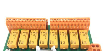 MINIMAX RELAY CARD WITH 8 NAIS S2-24V 20HP125, 250VAC, 3A, 30VDC NEW (A281) 1