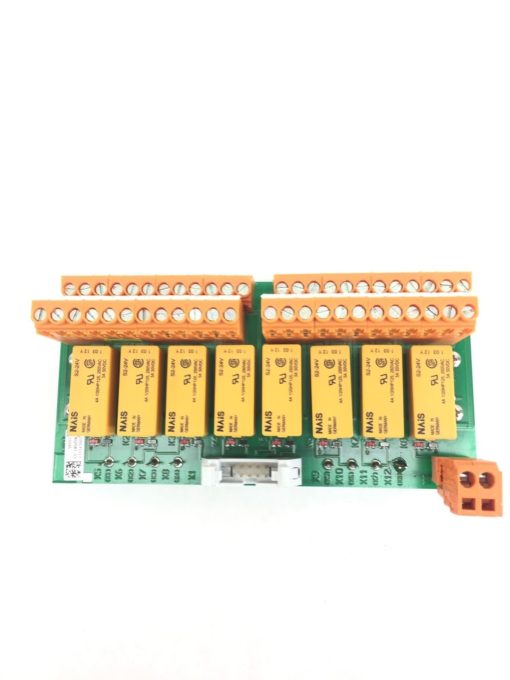 MINIMAX RELAY CARD WITH 8 NAIS S2-24V 20HP125, 250VAC, 3A, 30VDC NEW (A281) 2