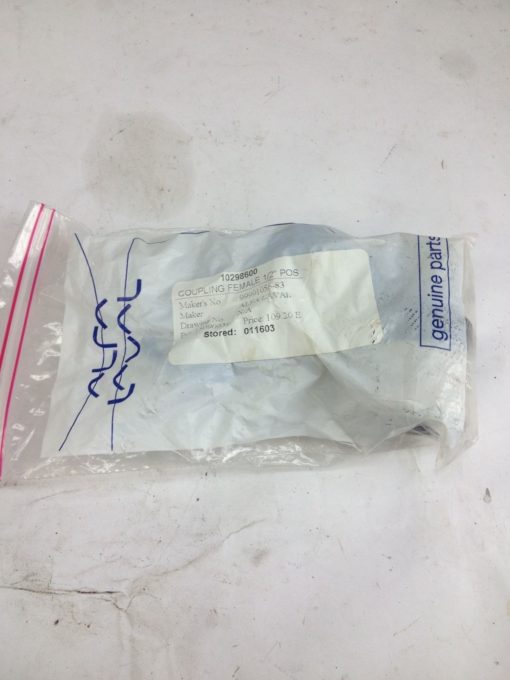 NIB! ALFA LAVAL 99991056-830 FEMALE SS COUPLING 57181582 FAST SHIP!!! (F105) 2