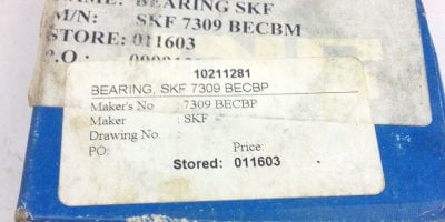 NIB! SKF 7309 BECBM BEARING FAST SHIPPING!!! (F105) 1