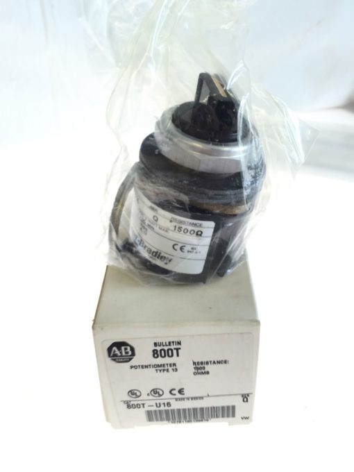 NEW IN BOX Allen Bradley 800T-U16 Series Q 1500 OHM POTENTIOMETER, TYPE 13, G130 2