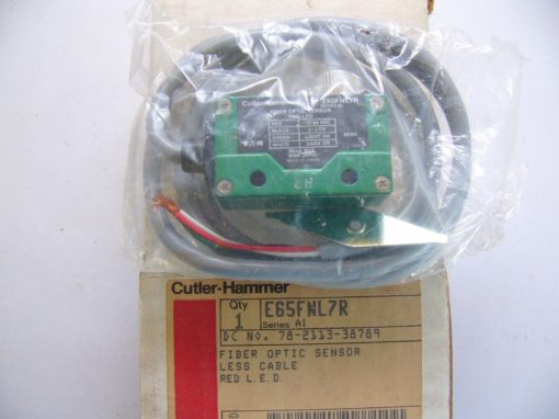 FAST SHIP!!! Cutler-Hammer E65FNL7R FIBER OPTIC SENSOR RED NEW IN BOX!!! (F109) 1