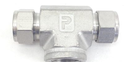 PARKER 327L SS “T” FITTING 3/4” TO 1” (F111) 1