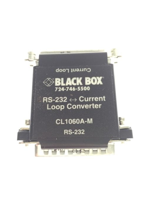 BLACK BOX RS-232 to Current Loop Converter, DB25 Male/DB25 Female CL1060A-M H11 1