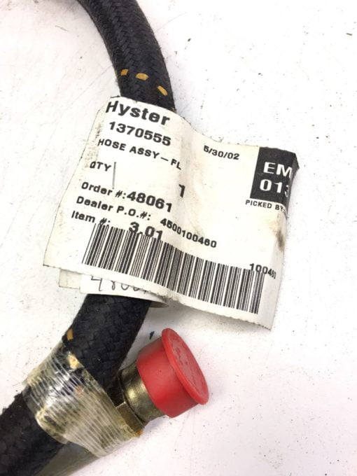 NEW HYSTER 1370555 HYDRAULIC HOSE ASSEMBLY, FL, FAST SHIPPING! (B288) 2