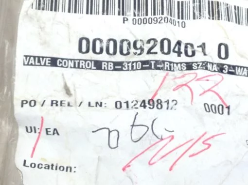 RB CW617N DN25 PN16 3-WAY BALL VALVE ASSY 1” FEMALE (H20) 2