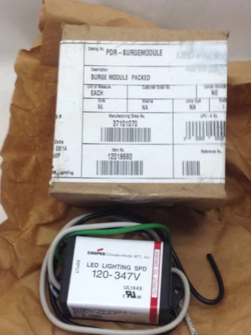 COOPER CROUSE-HINDS 120-347V LED LIGHTING SPD SURGE MODULE LS10-347V-S (H20) 1