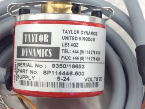 TAYLOR DYNAMICS SP114446-500 ENCODER S/N 9350/16653 (A756) 2