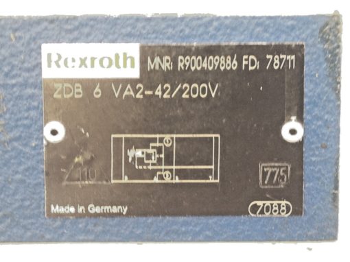 Rexroth R900409886 ZDB 6 VA2-42/200V Relief Valve NEW (A437) 2