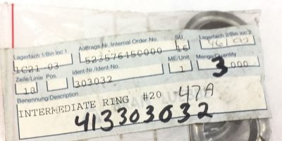 BRAN LUBBE PUMPS # 20 INTERMEDIATE RING 413303032 3-PK (A641) 1