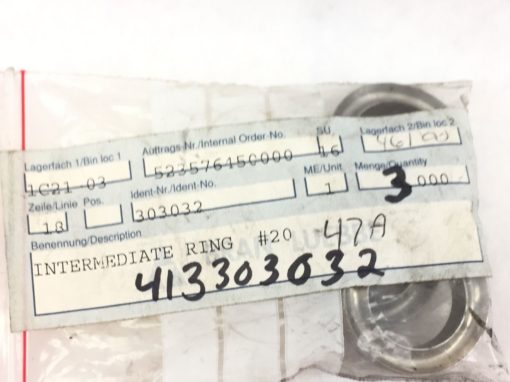 BRAN LUBBE PUMPS # 20 INTERMEDIATE RING 413303032 3-PK (A641) 1