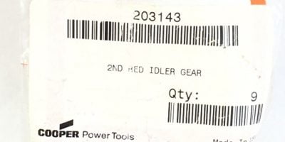 NEW! COOPER 203143 2ND HEAD IDLER GEARS PACK of 9 (A541) 1
