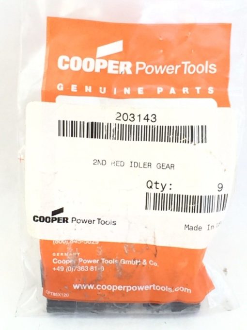 NEW! COOPER 203143 2ND HEAD IDLER GEARS PACK of 9 (A541) 1