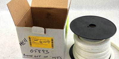 Vulcan VT2 GLAND PACKING PAN FIBRE HEAVY PTFE LUBE 1/2, 12 FEET (B407) 1