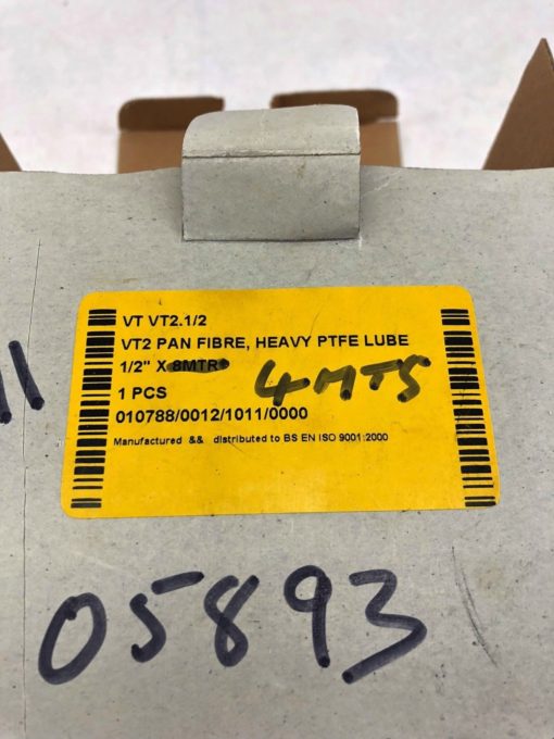 Vulcan VT2 GLAND PACKING PAN FIBRE HEAVY PTFE LUBE 1/2, 12 FEET (B407) 2