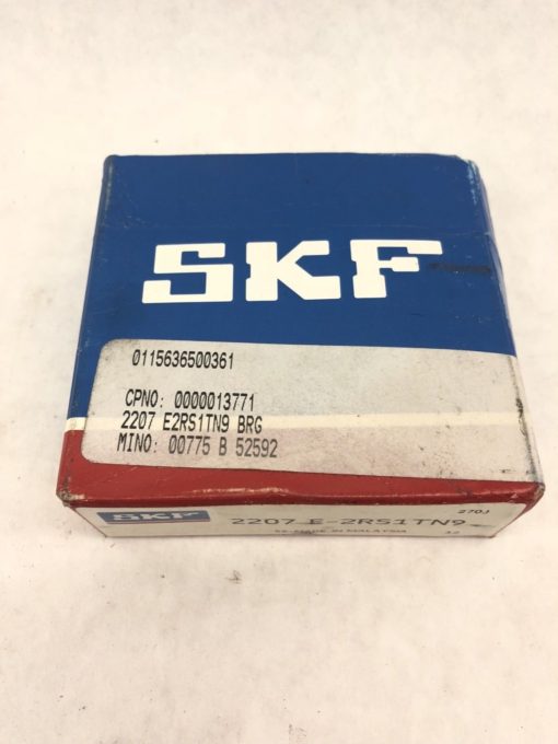 SKF 2207 E-2RS1TN9 SKF DOUBLE ROLLER SELF ALIGNING BEARING (A331) 1