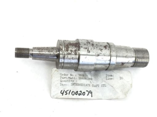 208352PSP INTERMEDIATE STEEL SHAFT 1/2” 20-TPI to 15/16” 14TPI 451002079 (A654 2