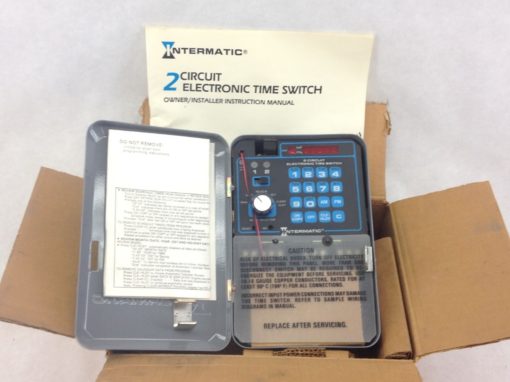 NIB! INTERMATIC ET7215C8 TIME CONTROL SWITCH 365-DAY, 2-CIRCUIT (B29) 1