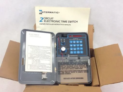 NIB! INTERMATIC ET7215C8 TIME CONTROL SWITCH 365-DAY, 2-CIRCUIT (B29) 1