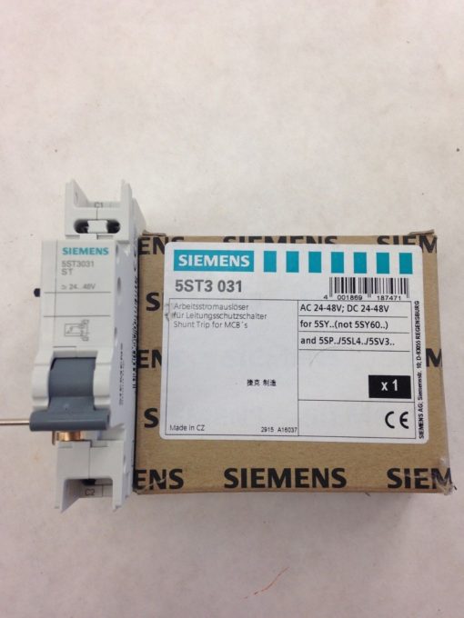 SIEMENS SHUNT TRIP RELEASE CIRCUIT BREAKER 5ST3031 (A764) 2