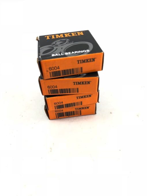 LOT OF 4 NEW IN BOX TIMKEN 6004 BALL BEARINGS, 09D 79=AER, FAST SHIP! (F269) 1