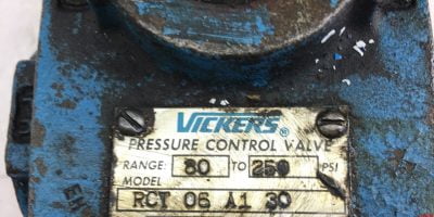 USED VICKERS RCT-06-A1-30 597112 PRESSURE CONTROL VALVE, FAST SHIP! (HP PT) 1