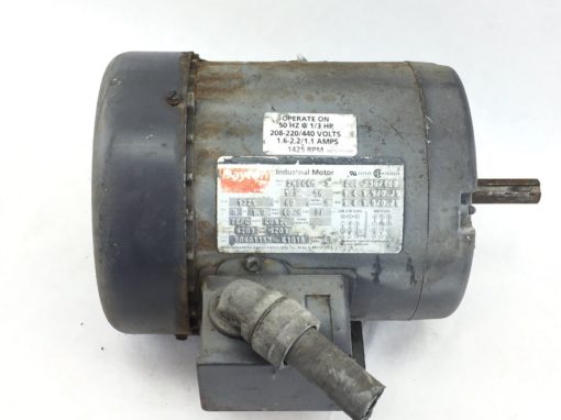 DAYTON INDUSTRIAL MOTOR # 2N864M HP 1/3 RPM 1725/1425 VOLT 208-220/440 (B55) 1