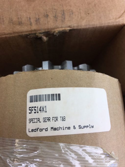 NEW IN BOX LEDFORD MACHINE 5FS14 X 1 SPECIAL SPUR GEAR, 14 TEETH, (B114) 2