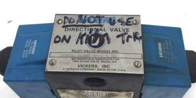 VICKERS DG4S4010CB60 DIRECTIONAL VALVE USED (H249) 1