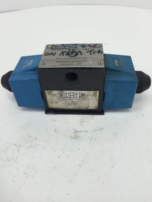 VICKERS DG4S4010CB60 DIRECTIONAL VALVE USED (H249) 2