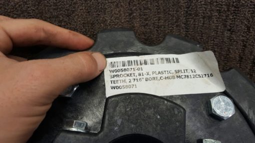 Diversified Plastics Split Hub Sprocket 81X 2 7/16 12 Teeth *NEW* (B204) 1