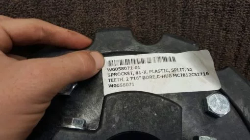 Diversified Plastics Split Hub Sprocket 81X 2 7/16 12 Teeth *NEW* (B204) 1