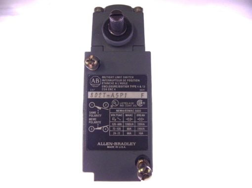 ALLEN-BRADLEY 802T-A5P1 OIL TIGHT LIMIT SWITCH, PLUG-IN STYLE (G69) 1