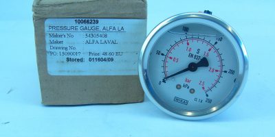 ALFA LAVAL 54305408 PRESSURE GAUGE NEW IN BOX!!! (G94) 1
