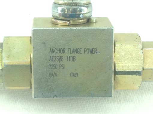 NEW! ANCHOR FLANGE POWER # AE2S#8-11DB 7250 PSI BRASS VALVE FAST SHIP!!! (HB4) 2