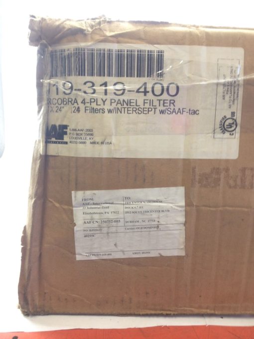 NIB! AAF 19-319-400 4-PLY PANEL FILTER 17 PCS FAST SHIP!!! (PLIST) 3